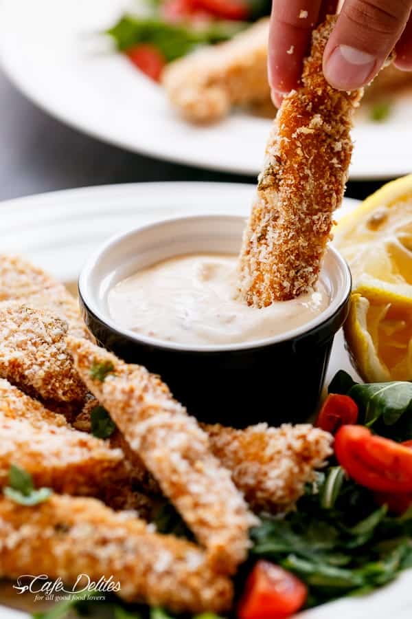 Easy Panko Crispy Chicken Strips with Sweet Chilli Mayo Dip